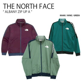 THE NORTH FACE ノースフェイス ジャージ ALBANY ZIP UP A アルバニー ジップ アップ ジャケット 長袖 トラックトップ トレーニングジャケット ハイネック ロゴ カーキ ワイン グリーン メンズ レディース 男性用 女性用 NI5JM01J/K/L【中古】未使用品