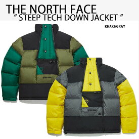 THE NORTH FACE ノースフェイス ダウンジャケット スティープテック STEEP TECH DOWN JACKET ダウン ジャケット GRAY YELLOW KHAKI GREEN スティープテックダウン メンズ レディース NJ1DL77B/C【中古】未使用品