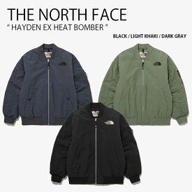 THE NORTH FACE ノースフェイス パディングジャケット HAYDEN EX HEAT BOMBER ハイデン ヒート ボンバー ジャケット ブルゾン ロゴ カジュアル ストリート WHITELABEL ブラック カーキ グレー メンズ レディース 男性用 女性用 男女共用 NJ3NP58J/K/L【中古】未使用品