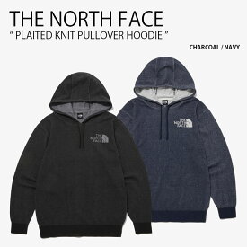 THE NORTH FACE ノースフェイス パーカー PLAITED KNIT PULLOVER HOODIE プレーテッド ニット プルオーバー フーディ フード付き 長袖 ロゴ カジュアル ストリート ブラック ネイビー メンズ レディース 男性用 女性用 男女共用 NM5PP71A/B【中古】未使用品