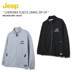 Jeep ジープ フリースジャケット ジャージ CHEROKEE FLEECE LINING ZIP-UP チェロキー フリース ライニング ジップアップ ジャケット スタンドネック カジュアル ストリート グレー ブラック メンズ レディース 男性用 女性用 男女共用 JO5TZU839【中古】未使用品