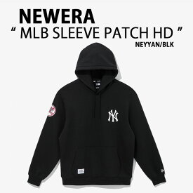 NEWERA ニューエラ パーカー AP MLB SLEEVE PATCH HD41 NEYYAN ヤンキース BLACK フーディー プルオーバーパーカー ブラック メンズ レディース 14179206【中古】未使用品