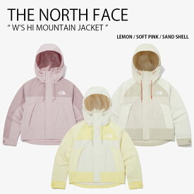 THE NORTH FACE ノースフェイス レディース マウンテンパーカー W'S HI MOUNTAIN JACKET ウィメンズ ハイ マウンテン ジャケット フーディ パーカー クロップ丈 ロゴ カジュアル ストリート アウトドア イエロー ピンク ベージュ 女性用 NJ2HQ35A/B/C【中古】未使用品