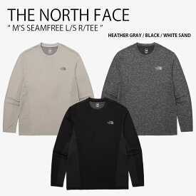 THE NORTH FACE ノースフェイス ロンT M'S SEAMFREE L/S R/TEE シームフリー ロングスリーブ ティーシャツ 長袖 カットソー ロンティー ロゴ カジュアル アウトドア グレー ブラック ベージュ メンズ レディース 男性用 女性用 男女共用 NT7TP53A/B/C【中古】未使用品