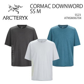 ARC'TERYX アークテリクス Tシャツ CORMAC DOWNWORD SS M Tシャツ ATNSMX6704 SERENE BLACK ATMOS HEATHER メンズ 男性用【中古】未使用