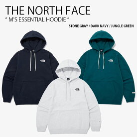 THE NORTH FACE ノースフェイス パーカー M'S ESSENTIAL HOODIE エッセンシャル フーディ フード付き プルオーバー 長袖 ロゴ カジュアル ストリート アウトドア グレー ネイビー グリーン メンズ レディース 男性用 女性用 NM5PQ00A/B/C【中古】未使用品