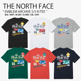 THE NORTH FACE ノースフェイス Tシャツ EMBLEM ARCHIVE S/S R/TEE エンブレム アーカイブ ショートスリーブ ラウンドネック ティーシャツ 半袖 カットソー ロゴ ストリート WHITELABEL メンズ レディース 男性用 女性用 男女共用 NT7UQ10J/K/L/M/N/O【中古】未使用品