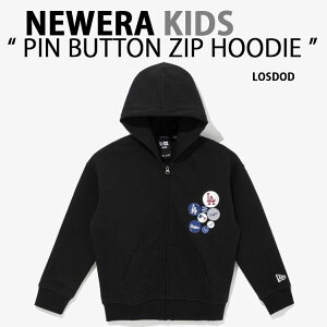 NEWERA j[G LbY p[J[ KIDS PIN BUTTON HOODIE JACKET LOSDOD hW[X BLACK WbvAbvp[J[ KIDSp qp WjAp Jĕ 13371330