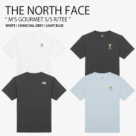 THE NORTH FACE ノースフェイス Tシャツ M'S GOURMET S/S R/TEE グルメ ショートスリーブ ラウンドネック ティーシャツ 半袖 カットソー レギュラーフィット ロゴ カジュアル ストリート メンズ レディース 男性用 女性用 男女共用 NT7UR22A/B/C【中古】未使用品