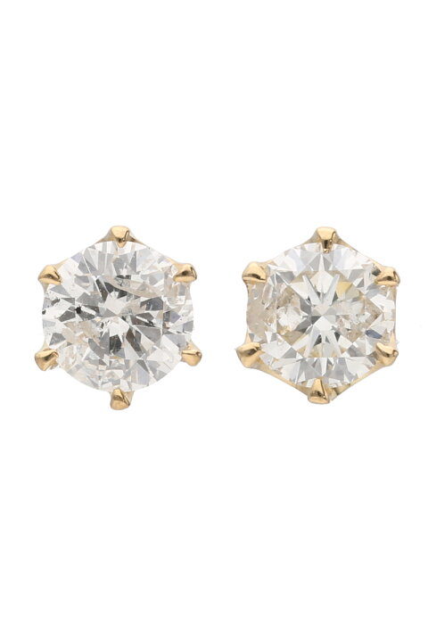 楽天市場】【現品限り 鑑別書付き】K18 ダイヤモンド ピアス 0.5ct 