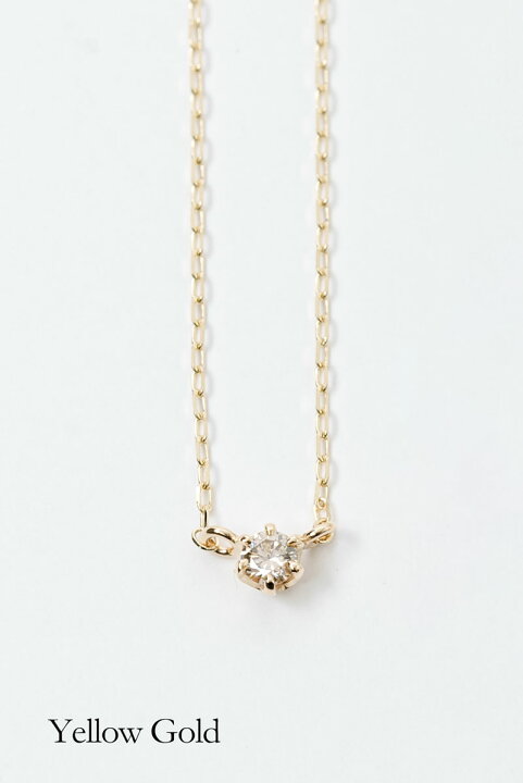 楽天市場】【倉庫発送】K10 ダイヤモンド 0.05ct ダイヤ ネックレス 