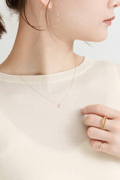 楽天市場】【倉庫発送】K18 ダイヤモンド ネックレス 0.1ct シンプル 