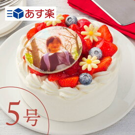 写真ケーキ 【あす楽】 イチゴをたっぷり使用した"イチゴいっぱいショート” 5号 6〜8人向け プリントケーキ 写真プレート ケーキ 誕生日 バースデー スイーツ メッセージ 写真 ホールケーキ お祝い ギフト