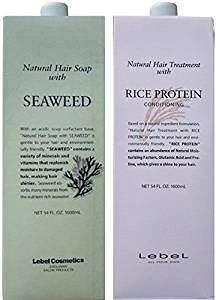 タカラベルモント ルベル ナチュラル ヘアソープ ウィズ シーウィード 詰め替え用 ヘアトリートメント ウィズ ライスプロテイン 1600ml 詰め替え用 シャンプー 価格比較 価格 Com