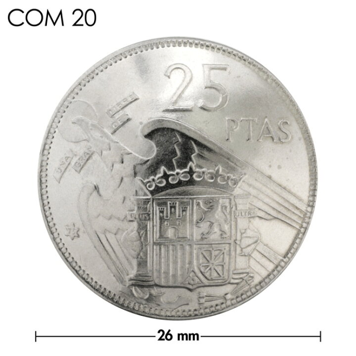 コンチョ スペイン50ペセタ 30mm （5ペセタ 王冠 スペイン 芳ば  
