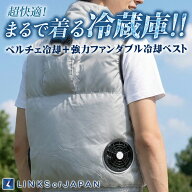 冷暖BODYサーモベスト 大型ペルチェプレート +Wファン 空調ウェア 空調ベスト フルセット 冷暖2in1 冬夏…