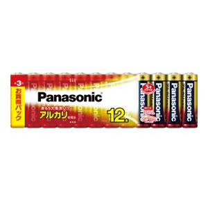 在庫商品は15:00までのご注文で当日出荷可能 パナソニック Panasonic アルカリ乾電池単3形12本パック 全品最安値に挑戦 LR6XJ 12SW LR6XJ-12SW 信託