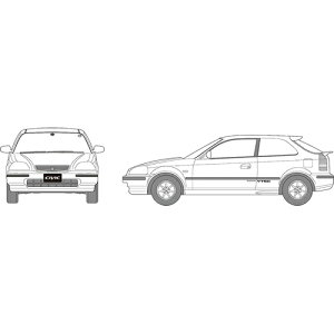 yvfzH-4968728047065 tW~͌^ 1^24 C`AbvV[Y ID184 Honda ~NVrbN SiR f96 EK4