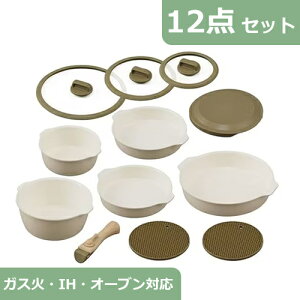 アイリスオーヤマ お皿になるフライパン12点セット IH対応 DPAN-12S 