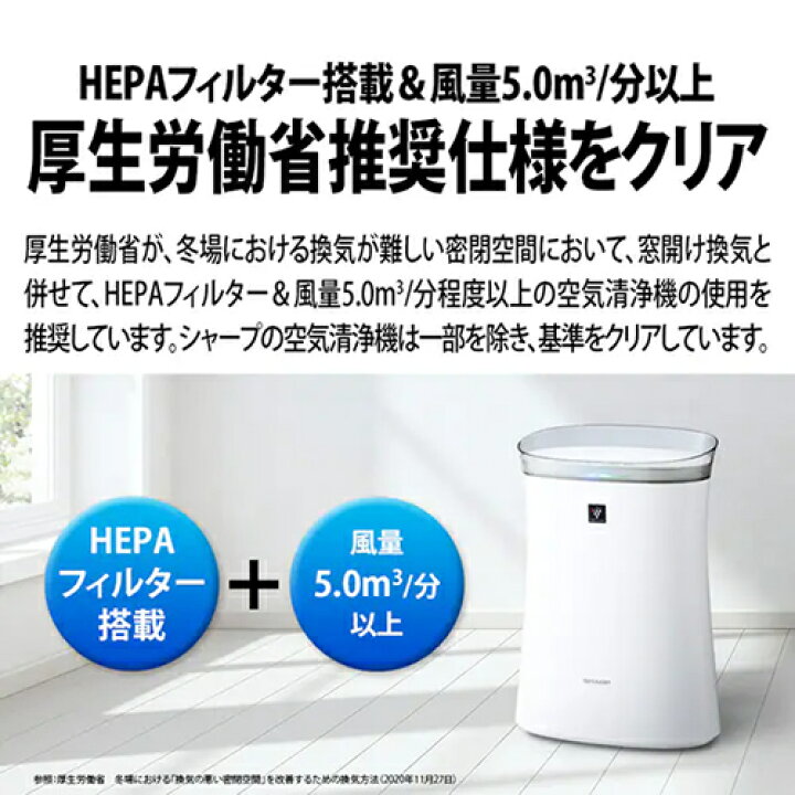 楽天市場】【SHARP】FU-S50-W シャープ 薄型空気清浄機 プラズマ 