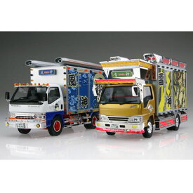 【トラックプラモデル】H-4905083068106 アオシマ 1／32 ザ・デコトラシリーズ No.3 風神 雷神
