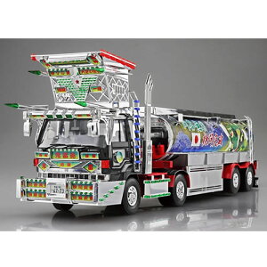 【プラモデル】H-4905083069509 アオシマ 1/32 ザ・デコトラシリーズ No.6 鬼雷砲 全長約410mm 【メッキ仕様のタンクローリー】