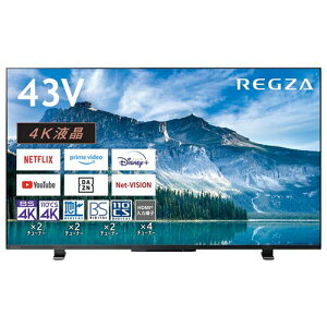 �yREGZA�z43M550M ���� 43V�^ 4K�t�����O�U �t���e���r M550M�V���[�Y Airplay�Ή� �y2023�N���f�� �G���g���[���f���z