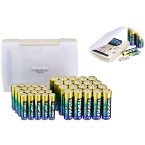 �yTOSHIBA�zX-JOUBI-SET6 ���� �A���J���P3�d�r20�{ �A���J���P4�d�r20�{ �o�b�e���[�`�F�b�J�[�Z�b�g ����p�d�r �y�h�Ў��A�ЊQ���ȂǂɁz