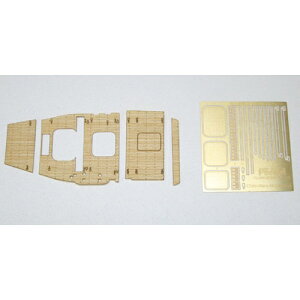 【プラモデルパーツ】H-4968728117065 フジミ模型 ちび丸Gup6 赤城 専用木甲板シール 【ちび丸艦隊シリーズ】