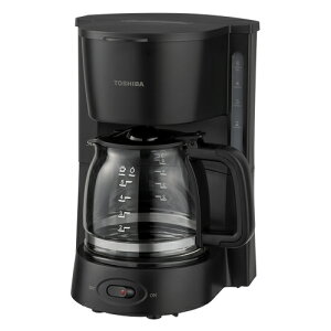 【TOSHIBA】HCD-5B-K 東芝 コーヒーメーカー ブラック ペーパーレスフィルター マルチシャワードリップ 【レギュラー2〜5カップ】
