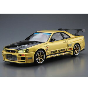 【プラモデル】H-4905083200896 アオシマ 1/24 ザ・チューンドカー No.15 トップシークレット BNR34 スカイラインGT-R ’99 (ニッサン)