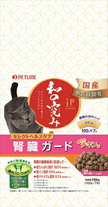 ペットライン【ペット用品】 JP和の究み猫用腎臓ガードチキン味700g P-4902162052797