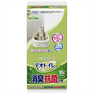 ユニ・チャーム【ペット用品】 1週間消臭抗菌デオトイレ専用シート 10枚 P-4520699613443【ユニチャーム】