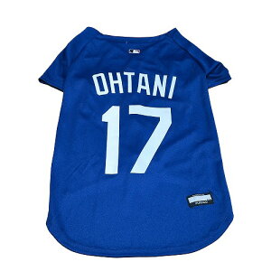 【ペット用品】P-0849790212008 ファンタジーワールド MLB公式 ドジャース 大谷翔平選手モデル ユニフォーム ジャージ 3LXサイズ ブルー 【ペット用野球ウェア】