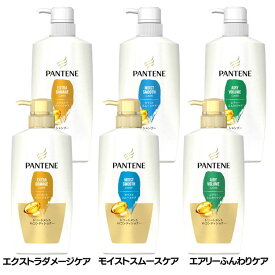 パンテーン シャンプー400ml+コンディショナー400g 本体セット ダメージ補修 サロンクオリティ セット PANTENE P&G エクストラダメージ モイストスムース エアリーふんわり【D】