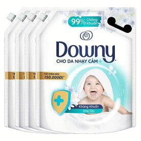 【4個セット】ダウニー 柔軟剤 洗濯用洗剤 アジアンダウニー センシティブ 3L Downy つめかえ用 液体洗剤 大容量 濃縮 ダウニー 詰替 液体柔軟剤 D