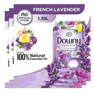 【3個セット】ダウニー 柔軟剤 洗濯用洗剤 アジアンダウニー ラベンダー 1.35L Downy つめかえ用 液体洗剤 大容量 濃縮 ダウニー 詰替 液体柔軟剤 D