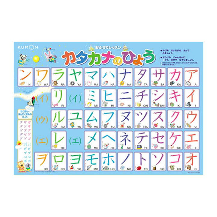 楽天市場 くもん おふろでレッスン カタカナのひょう カタカナ ポスター 勉強 知育玩具 カタカナ勉強 カタカナ知育玩具 ポスター勉強 勉強カタカナ 知育玩具カタカナ 勉強ポスター くもん Tc Miui