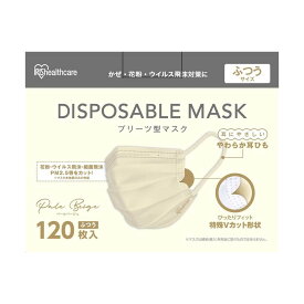 ≪最大300円OFFクーポン★19日10時迄≫マスク 不織布 アイリスオーヤマ 不織布マスク 大容量 120枚 140枚 小さめ ふつう 大きめ 学童 プリーツマスク ホワイト ピンクベージュ ペールベージュ ニュアンスグレー 使い捨てマスク 大人用 プリーツ型 ディスポーザブルマスク