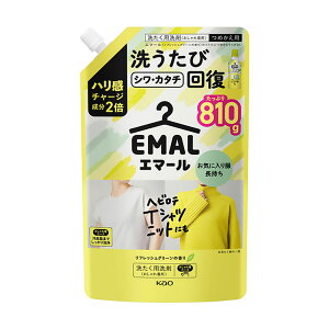 洗剤 洗濯 詰替え エマール つめかえ用 810g 花王 エマール 洗剤 洗濯 液体洗剤 おしゃれ着 おしゃれ着洗剤 詰替え リフレッシュグリーンの香り アロマティックブーケの香り エマール リフレ