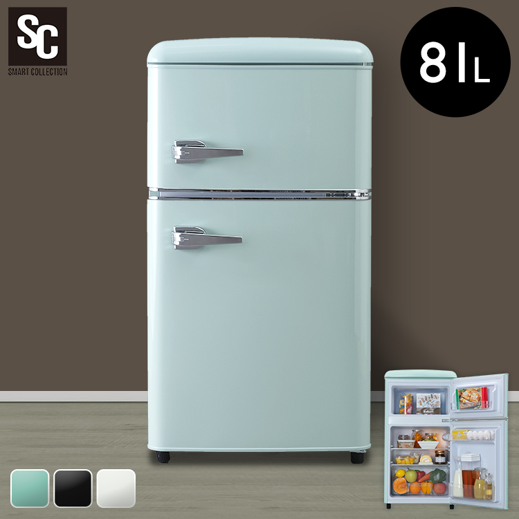楽天市場】冷蔵庫 ノンフロン冷凍冷蔵庫 81L PRR-082D-B送料無料
