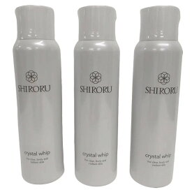 【中古】【未使用】C879 ★SHIRORU（シロル） クリスタルホイップ 炭酸洗顔 毛穴 洗顔 くすみ 泡洗顔 洗顔料 ランキング おすすめ 泡パック 保湿（120g× 3本セット ）　【K】
