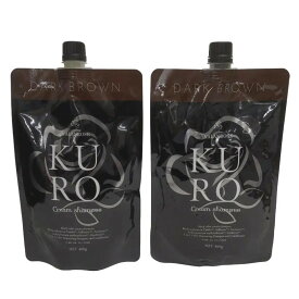 【中古】【未使用】C874 K ★VALANROSE バランローズ クロクリームシャンプー ダークブラウン 400g (2個セット) 白髪染め オールインワン 【W】