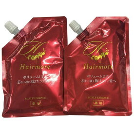【中古】【未使用】CD67 K ヘアモア　薬用ヘアローションS　 リフィル スカルプ 薄毛隠し 抜け毛予防　120ml　詰め替え用 2袋セット