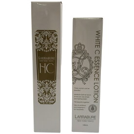【中古】【未使用】Z000 ララビュウ HC モイスト クリア クレンジングミルク 150mL & ホワイトC エッセンスローション 150mL 2個セット　ラスト1点！