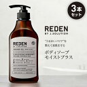 【SS限定！20%OFF！】REDEN SHOWER GEL リデン ボディーソープ 450ml 3本セット | ヒアルロン酸 メンズ 男性 男性用 レモン レモングラス 薬用 オイリー 加齢 脂性肌 乾燥肌 加齢臭 保湿 体臭 いい香り 皮脂汚れ ニオイ 汗 デオドラント 敏感肌 ギフト