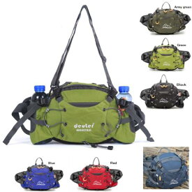 送料無料 登山バッグ ウエストポーチ ショルダー付き 鞄 かばん 防水 メッシュ ハイキングバッグ アウトドア ハイキング ジョギング