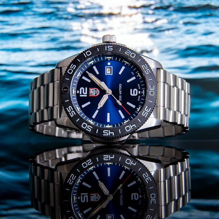 LUMINOX PACIFIC DIVER 3120 SERIESベルト難あり 鮮やかなブルーと 