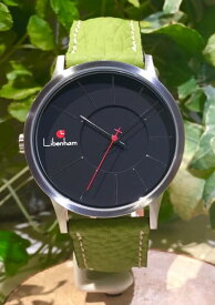 Libenham公式 Libenham Landschaft LH90036-02 Leather-06(Green)[ブラック/夜の暗闇/リベンハム/ラントシャフト/自動巻き/レザーベルト/日本正規保証]