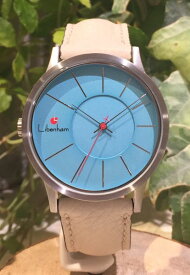 Libenham公式 Libenham Landschaft LH90036-08 Leather-06(L-Beige)[ブルー/青空/リベンハム/ラントシャフト/自動巻き/レザーベルト/日本正規保証]